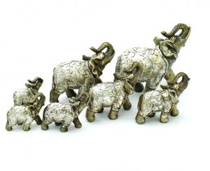 Декоративная композиция "Семь слонов"