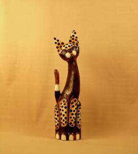 ACA899L	Кошка, декор `Леопардовый`. 50 см.  