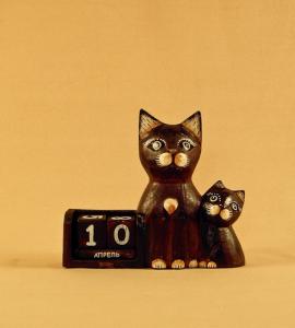 UTH021  Календарь 'Кошка с котенком'.  