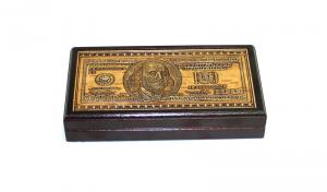 №134 18х10 Н3.5	Шкатулка для денег «Доллар»  