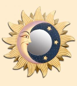 UM28M  Зеркало "Солнце, звезды и луна" 