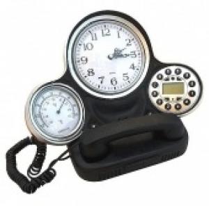 Телефон-ретро с часами и термометром PH11014  