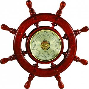 ШБСТ-С02 Штурвал сувенирный, барометр (8 ручек)