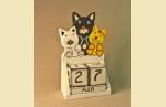 UTH425 B  Календарь `Кошка с котятами`.